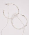 CHIGNON｜BIGフープ＆チェーン2wayピアス シルバー