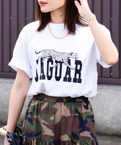 新品！マルゴーヴィンテージ シアーロンT ジャガー白　セブンフェアリー MARGAUX VINTAGE / シアーロンTee JAGUAR | anouk