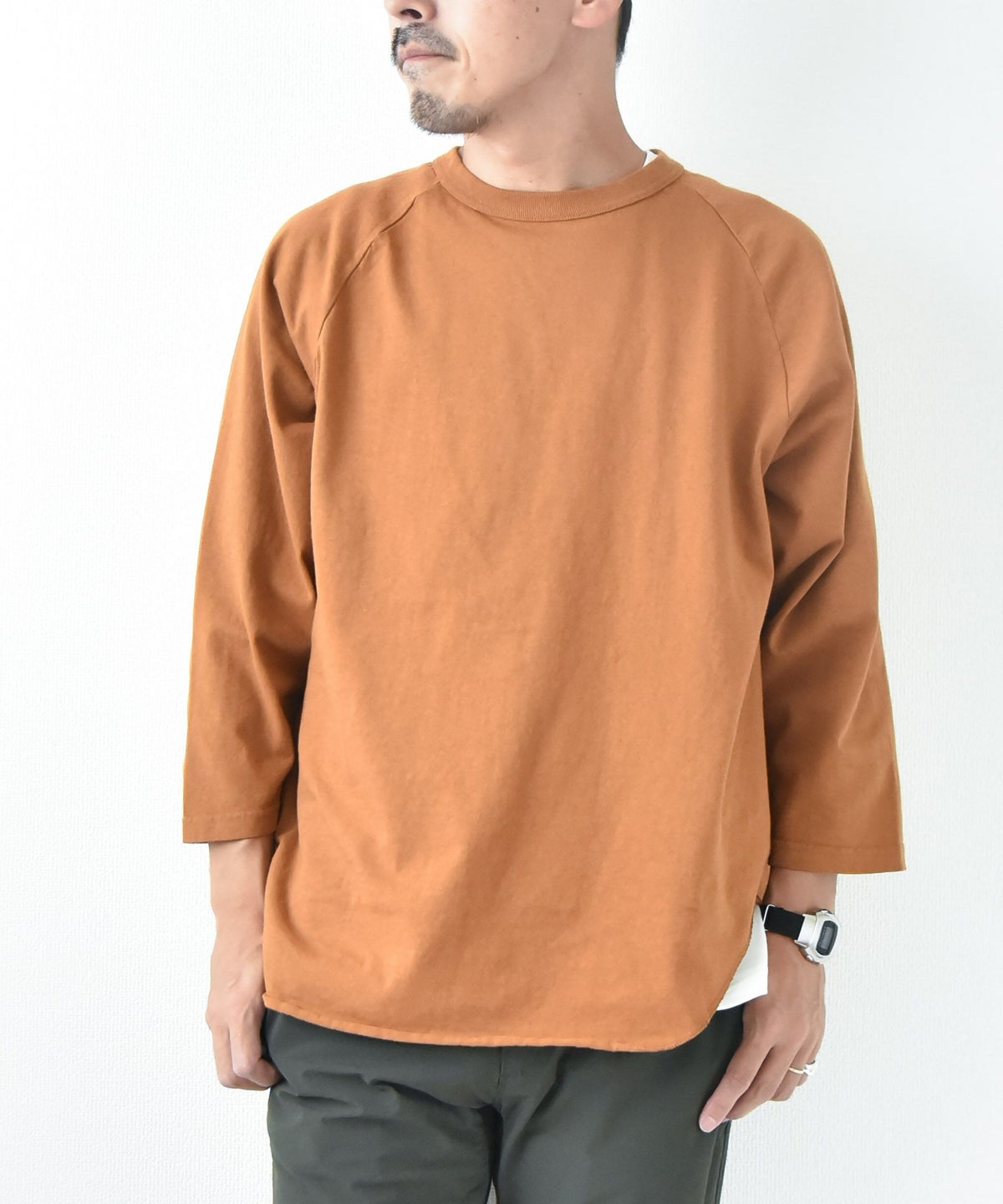 WALLA WALLA SPORT｜3/4 BASEBALL TEE SOLID [[3/4 BASEBALL TEE SOLID-25AW]][D]