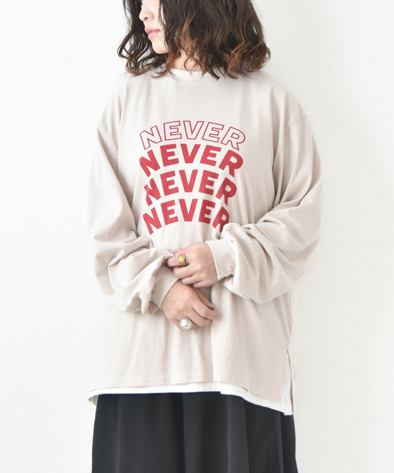 day standard｜NEVER ロングスリーブTシャツ [[ds-715402F]][D]