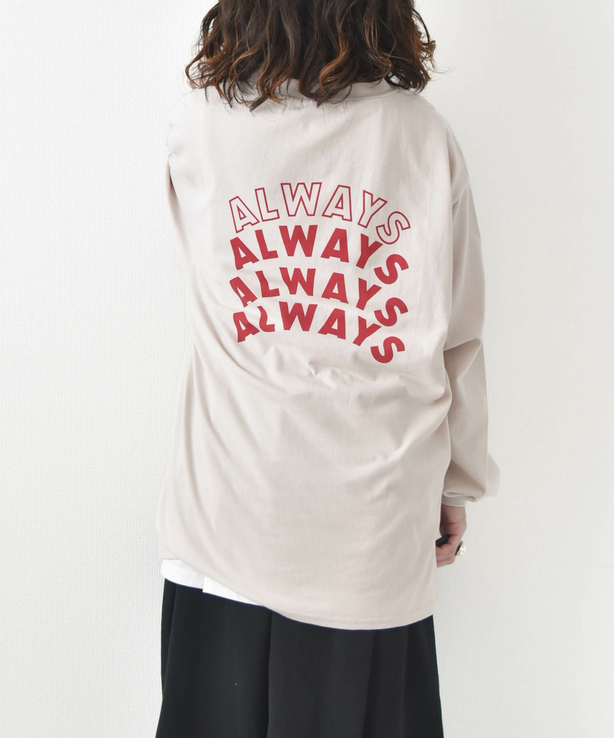 day standard｜NEVER ロングスリーブTシャツ [[ds-715402F]][D]