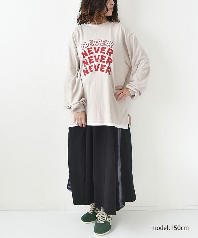 day standard｜NEVER ロングスリーブTシャツ [[ds-715402F]][D]