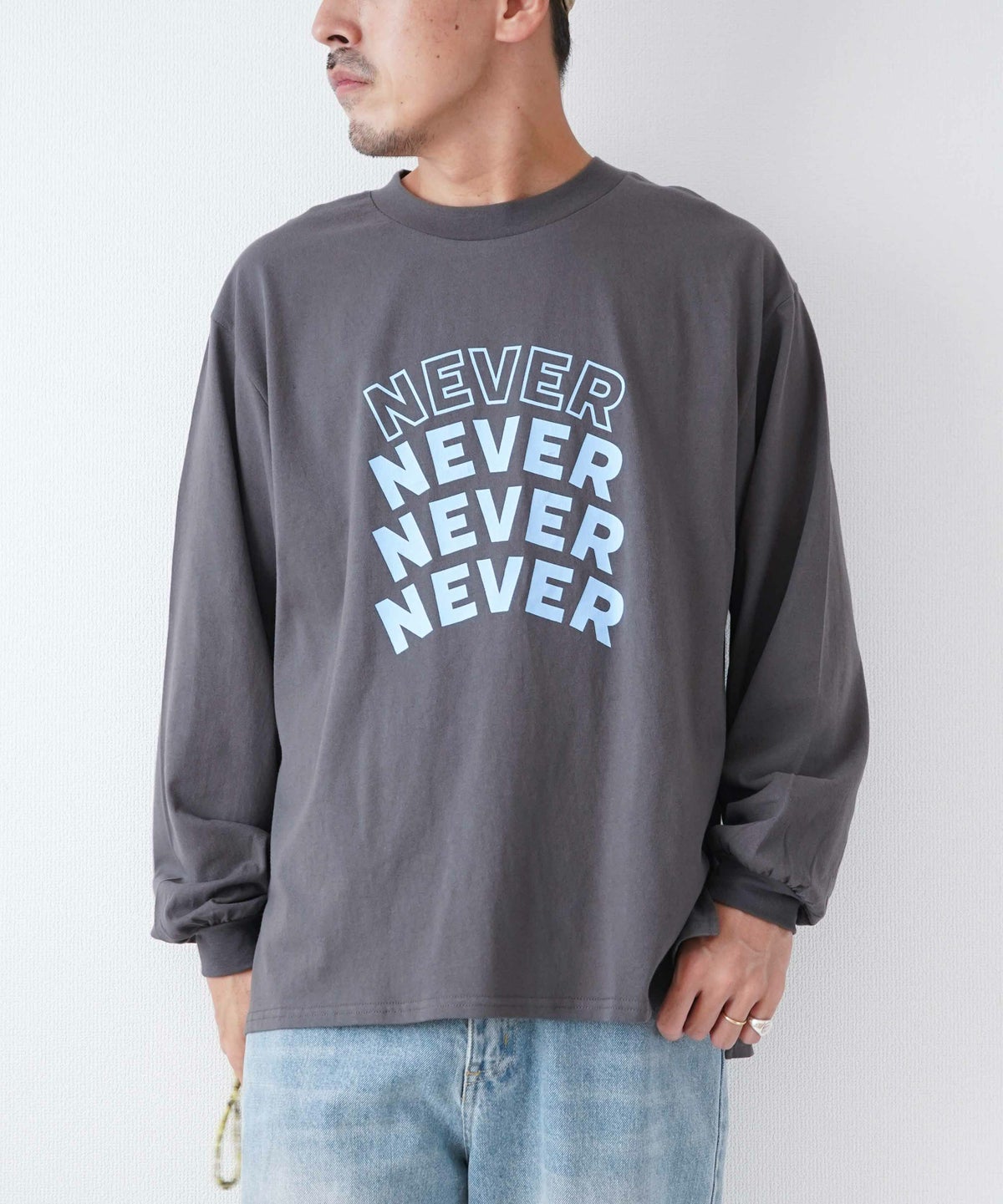 day standard｜NEVER ロングスリーブTシャツ [[ds-715402F]][D]