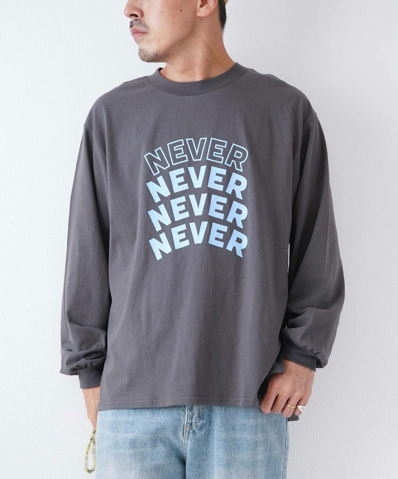 day standard｜NEVER ロングスリーブTシャツ [[ds-715402F]][D]