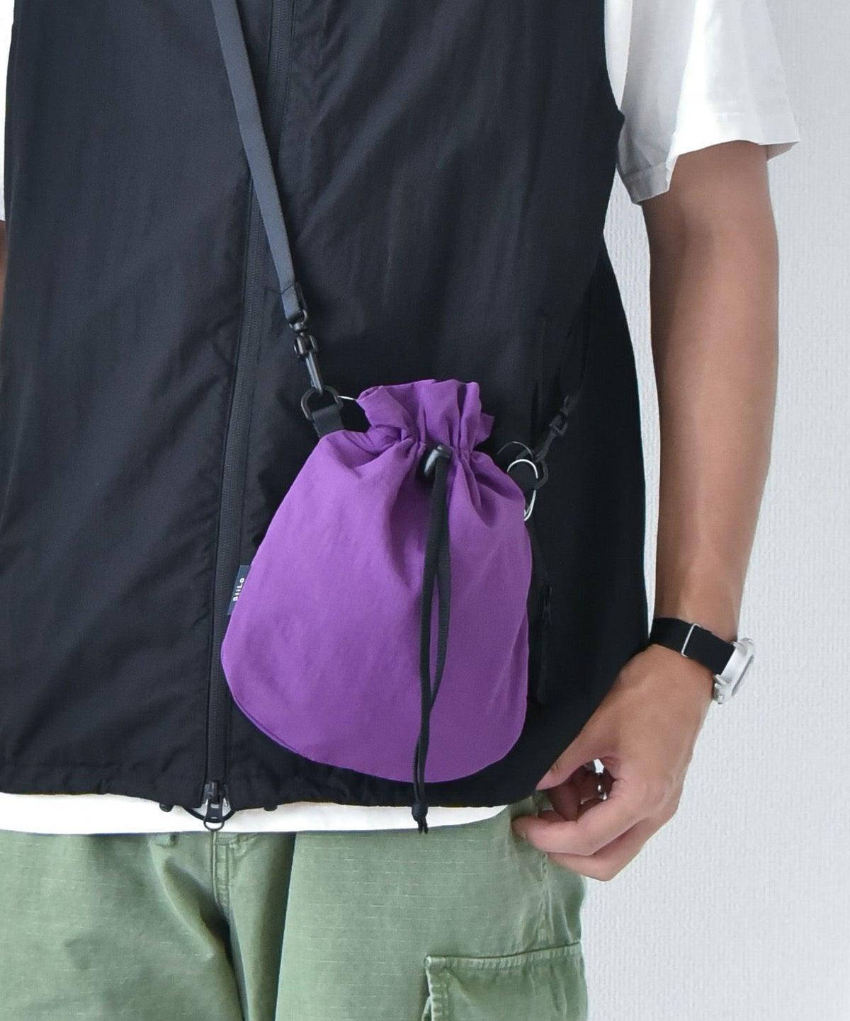SiiLo｜Crumple 巾着　Shoulder Bag [[91001]][D]