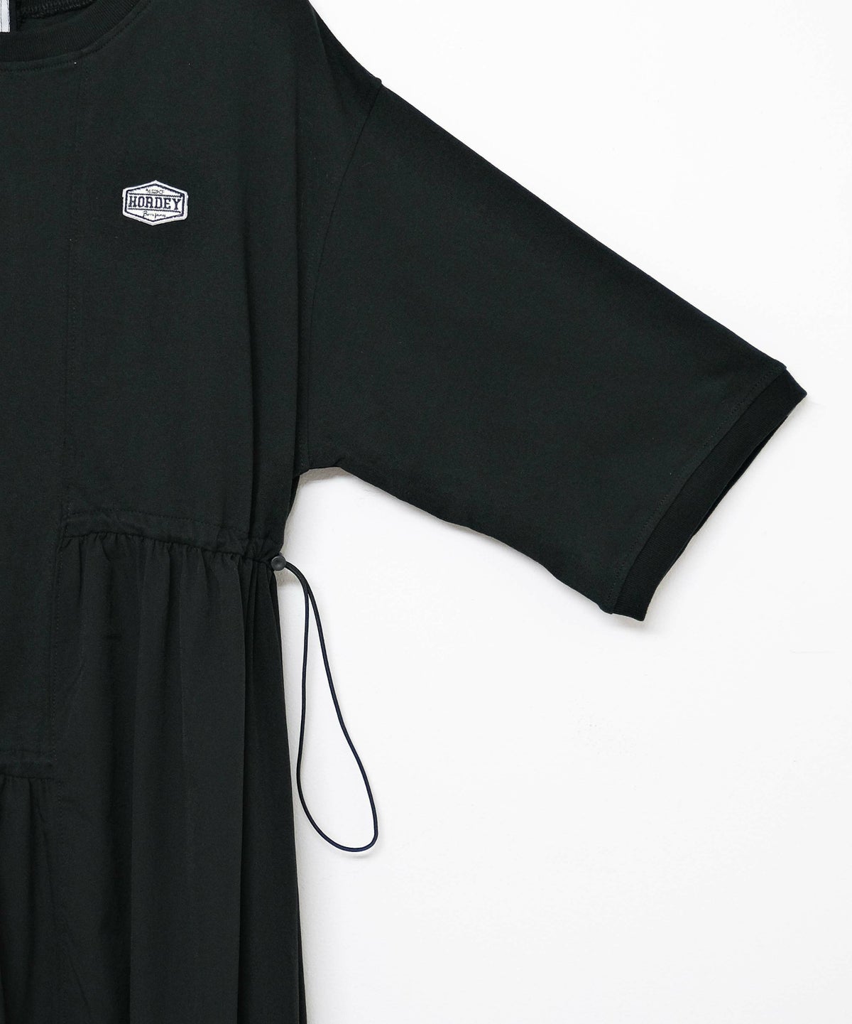 day standard｜異素材切り替えアシンメトリー　7分袖ワンピース [[K52125-28]][D]