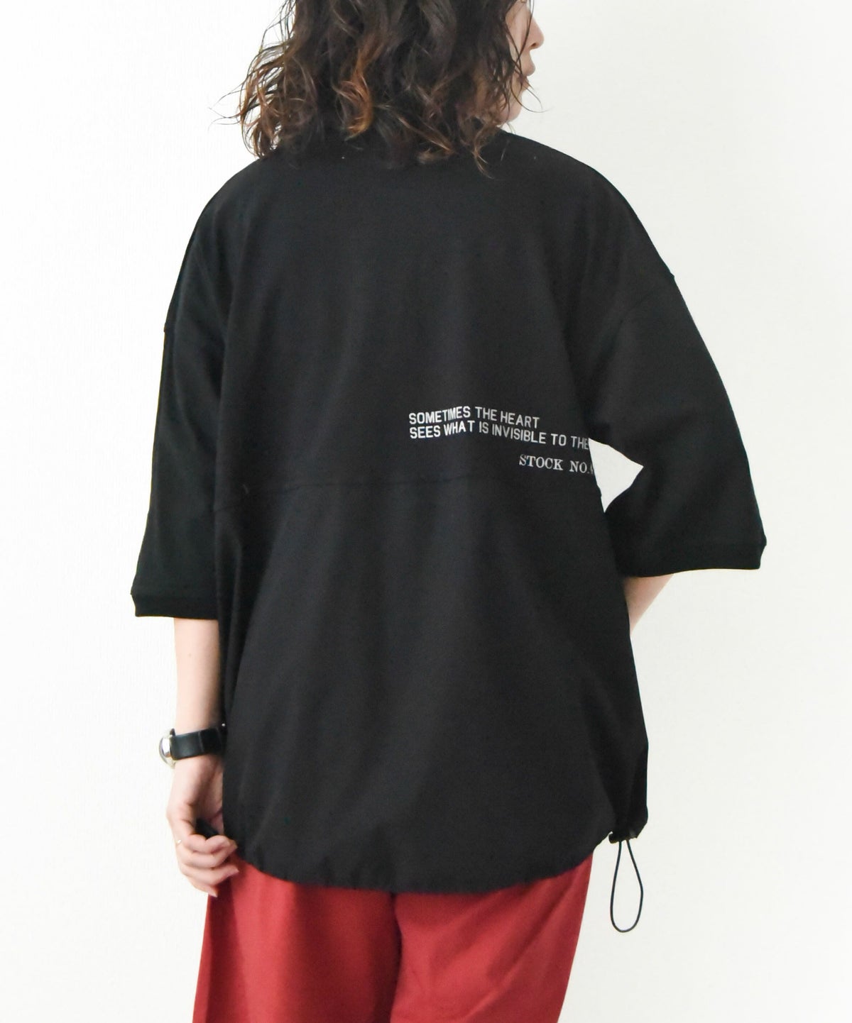 day standard｜異素材切り替え7分袖プルオーバー [[K52124-28]][D]