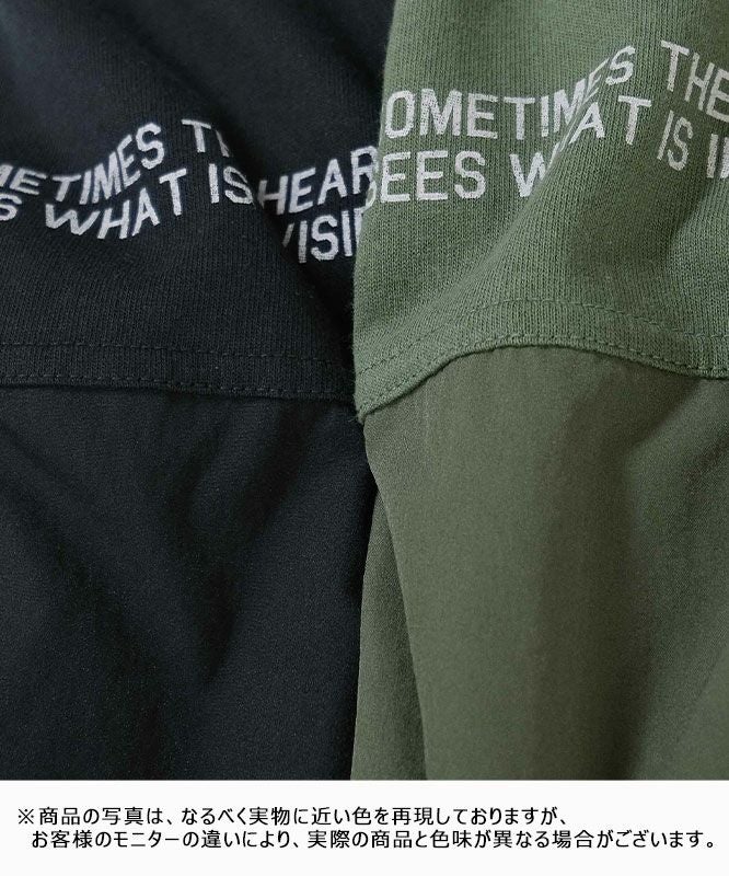 day standard｜異素材切り替え7分袖プルオーバー [[K52124-28]][D]