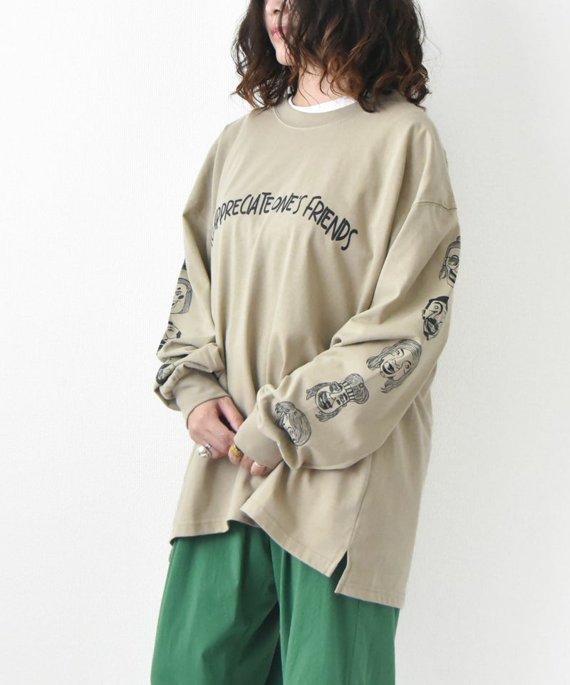 ジムマスター｜7.4oz friends ビッグロンTee [[G621779]][D]