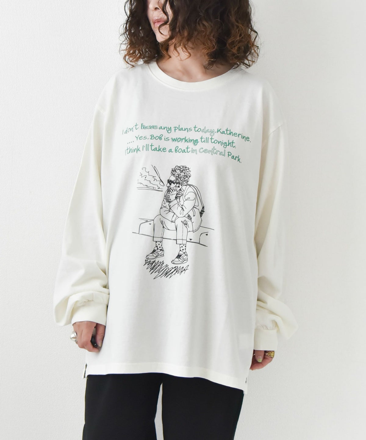 ジムマスター｜6.2oz ピグメント　CALLING ロンTee [[G633734]][D]