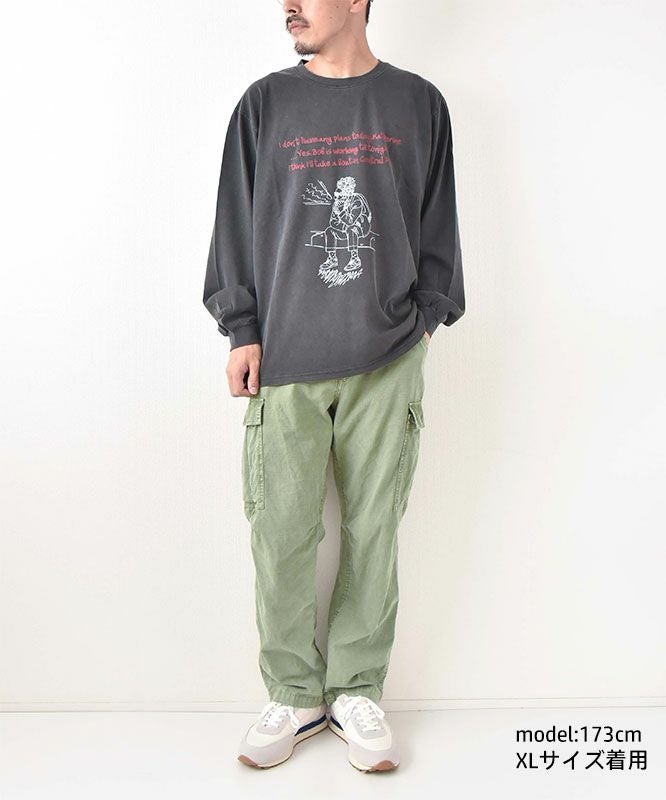 ジムマスター｜6.2oz ピグメント　CALLING ロンTee [[G633734]][D]