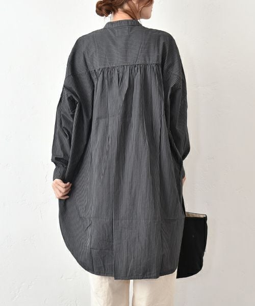 SETTEN｜製品染めバルーンスリーブシャツ [[SSET-4017]][C]