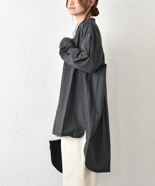 SETTEN｜製品染めバルーンスリーブシャツ [[SSET-4017]][C]