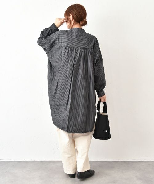 SETTEN｜製品染めバルーンスリーブシャツ [[SSET-4017]][C]