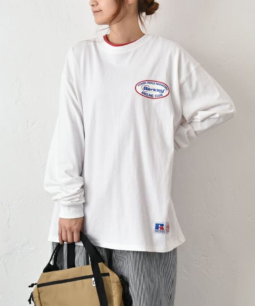 RUSSELL ATHLETIC｜Russell×Berkley ?Angling Club? Heavy Cotton Jersey 長袖Tee [[RBK-2505]][C]