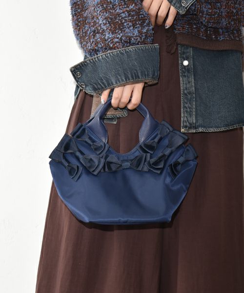 Cachellie｜ナイロンリボントートバッグ [[57-2240]][C]