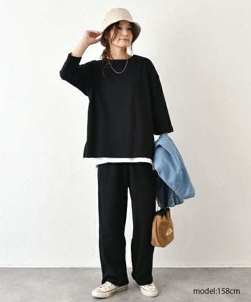 her.｜ワッフル クルーネックTee [[MTAH503-0809]][C]