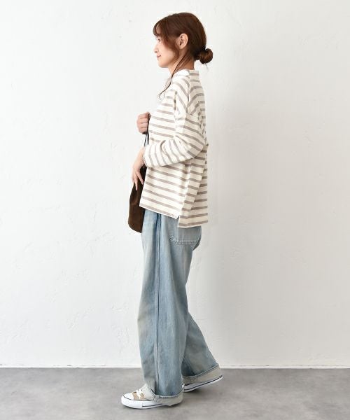 NARU｜ワイドボーダー カットプルオーバー [[650210]][C]