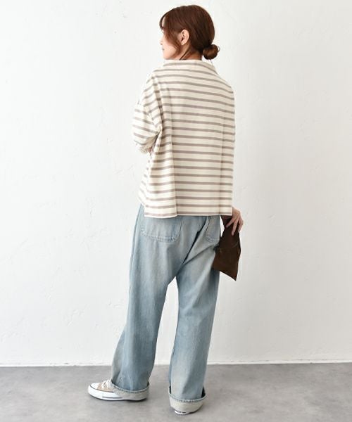 NARU｜ワイドボーダー カットプルオーバー [[650210]][C]
