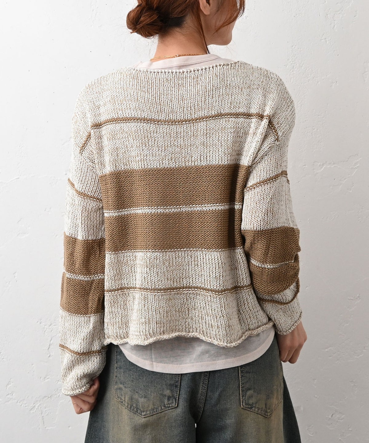 HUMS｜ランダムボーダーニット [[030252]][C]