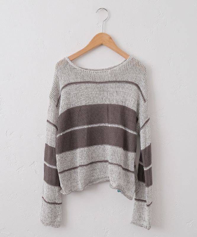 HUMS｜ランダムボーダーニット [[030252]][C]