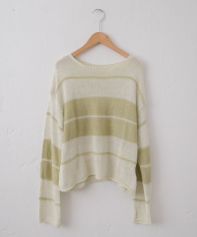 HUMS｜ランダムボーダーニット [[030252]][C]