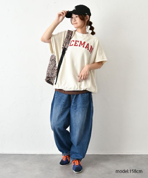 and quarter｜半袖ロゴスウェット [[MA-052]][C]