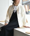 Our.｜ノーカラーチノ素材ジャケット [[131311-1H]][C]