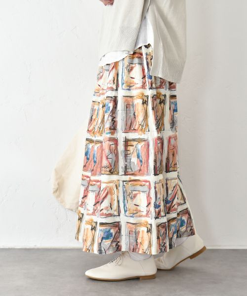  ichi｜インクジェットプリントスカート [[250403]][C]