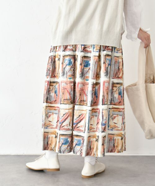  ichi｜インクジェットプリントスカート [[250403]][C]
