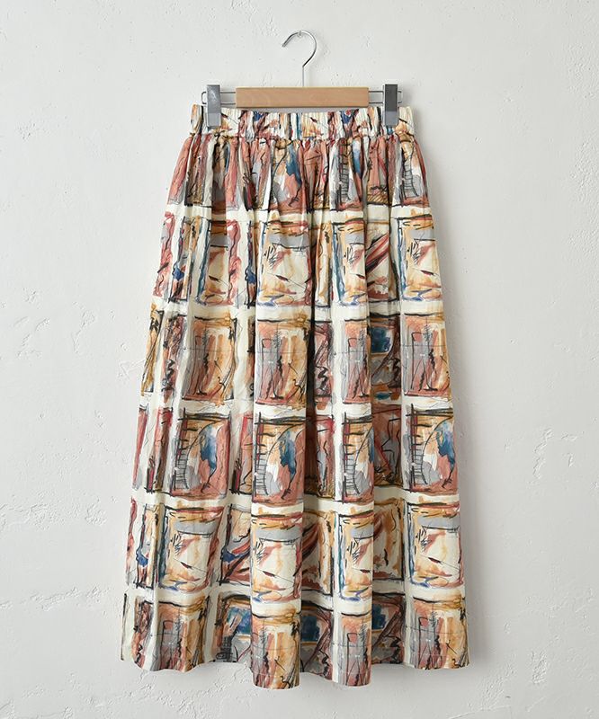  ichi｜インクジェットプリントスカート [[250403]][C]