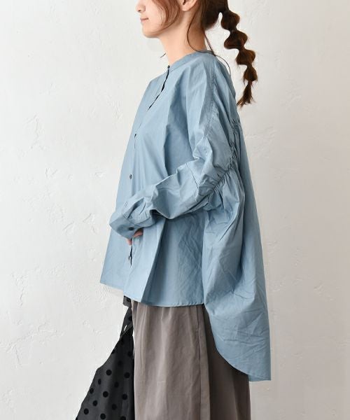 No18｜バックギャザーワイドシャツ [[20524]][C]