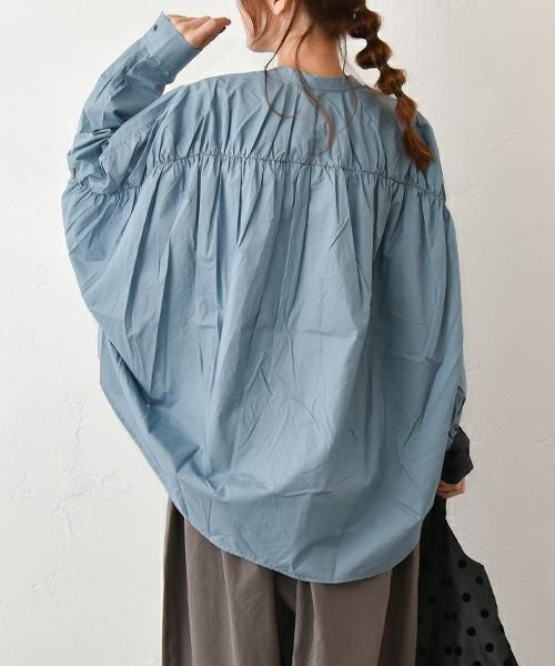 No18｜バックギャザーワイドシャツ [[20524]][C]