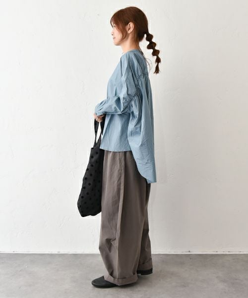 No18｜バックギャザーワイドシャツ [[20524]][C]