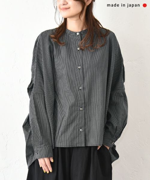 No18｜バックギャザーワイドシャツ [[50524]][C]