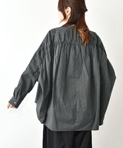 No18｜バックギャザーワイドシャツ [[50524]][C]