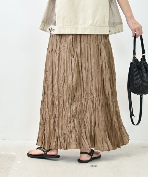 HUMS｜クリンクルスカート [[C-5046]][C]