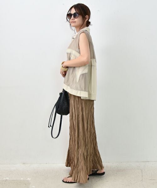 HUMS｜クリンクルスカート [[C-5046]][C]