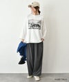 her.｜9分袖プリントTee [[MTAH505-0802]][C]