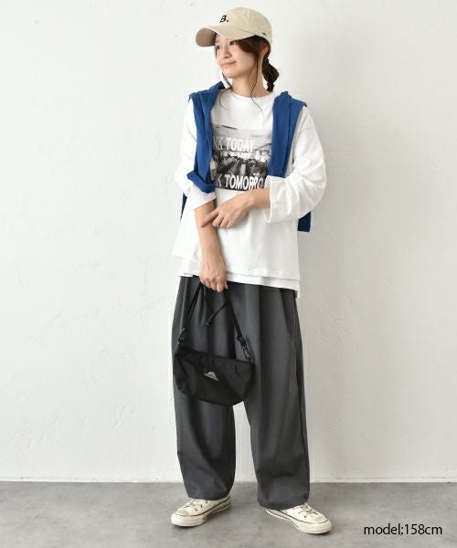 her.｜9分袖プリントTee [[MTAH505-0802]][C]