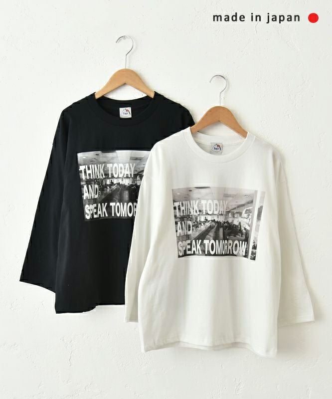 her.｜9分袖プリントTee [[MTAH505-0802]][C]