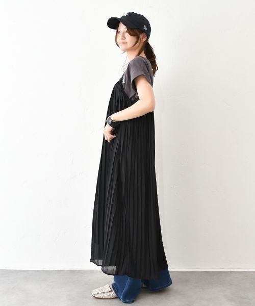 HUMS｜プリーツキャミワンピース [[150252]][C]