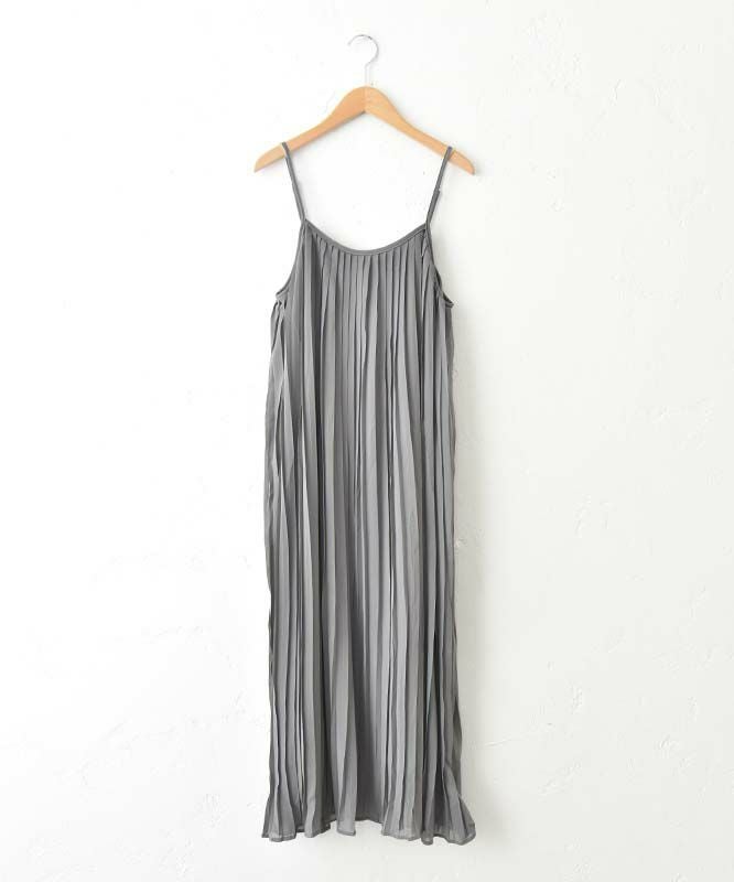  HUMS｜プリーツキャミワンピース [[150252]][C]