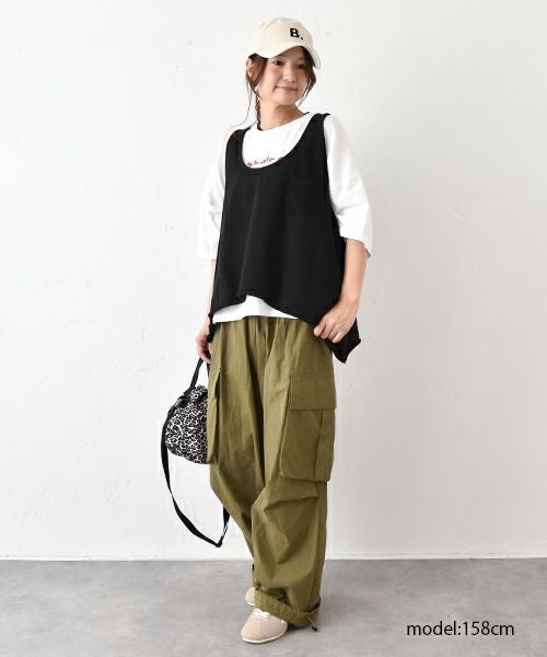 IN THE MARKET｜ポケット付きカットベスト [[C-2419]][C]