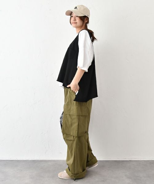 IN THE MARKET｜ポケット付きカットベスト [[C-2419]][C]