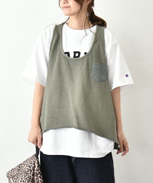 IN THE MARKET｜ポケット付きカットベスト [[C-2419]][C]