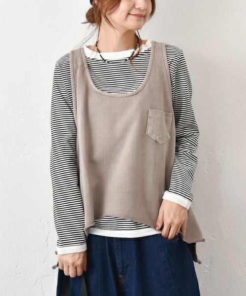 IN THE MARKET｜ポケット付きカットベスト [[C-2419]][C]