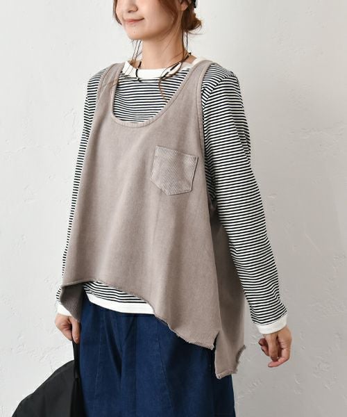 IN THE MARKET｜ポケット付きカットベスト [[C-2419]][C]