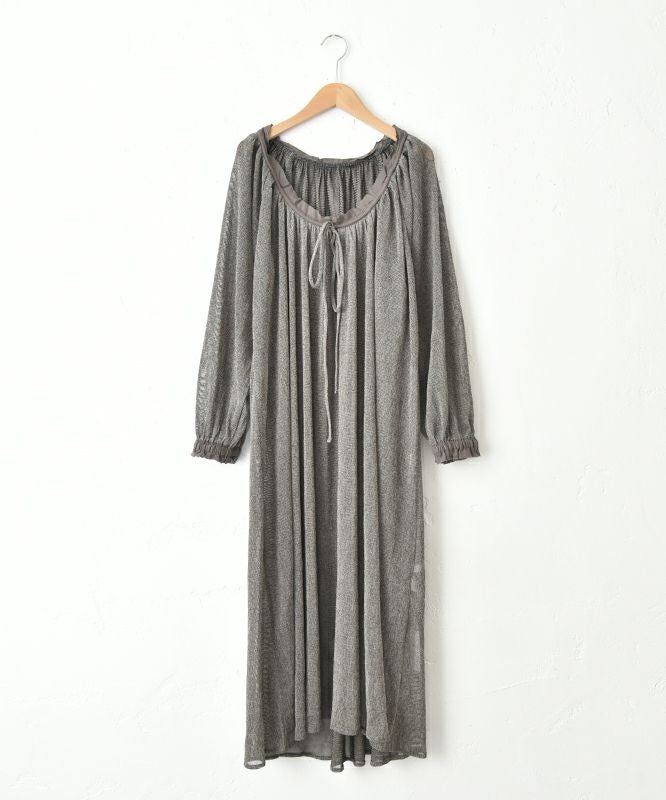 HUMS｜メッシュギャザーワンピース [[HUM-064]][C]