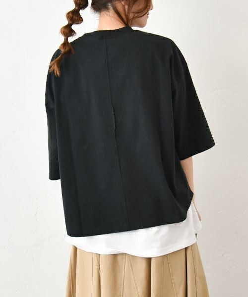 her.｜ヘムラウンドプリントTシャツ [[MA-512002]][C]